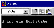 Screenshot des ausgefhrten Programms